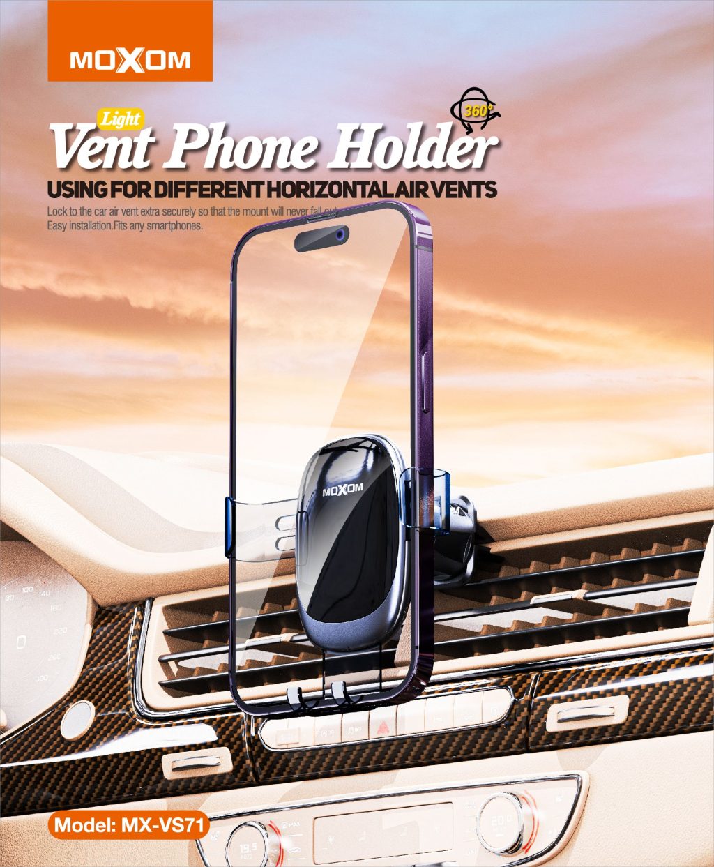 Moxom car vent phone holder